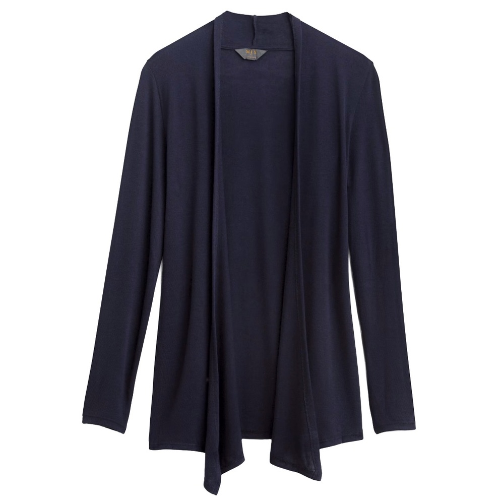 MIX by 41Hawthorn Abrianna Longsleeve Knit Open Front Cardigan | Navy Blue | XL
